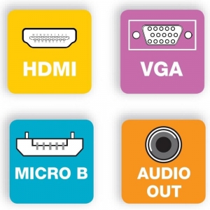Konwerter Hdmi Na Vga M/f Z Audio Zasilanie Z Micro Usb